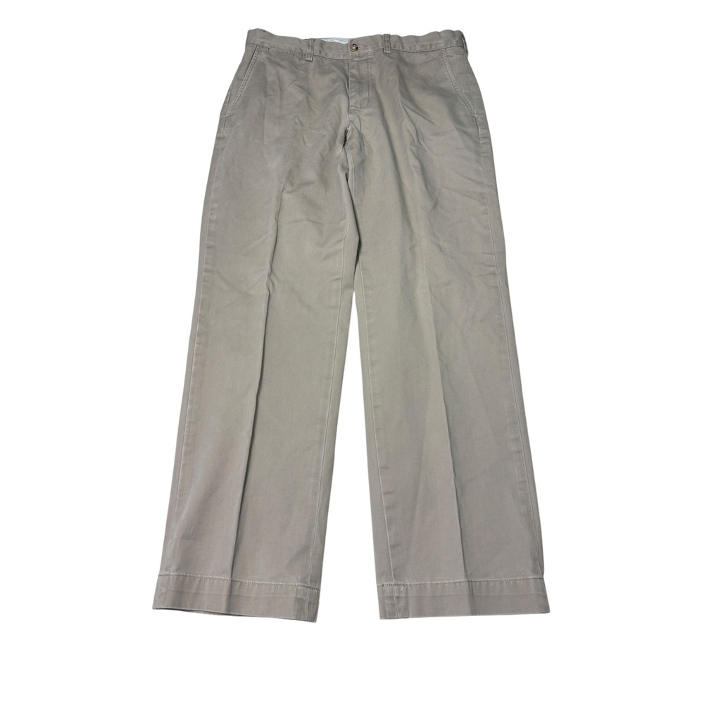 Polo Ralph Lauren Preston Pant Mens 34x32 Khaki Tan Cotton Chino Straight Leg